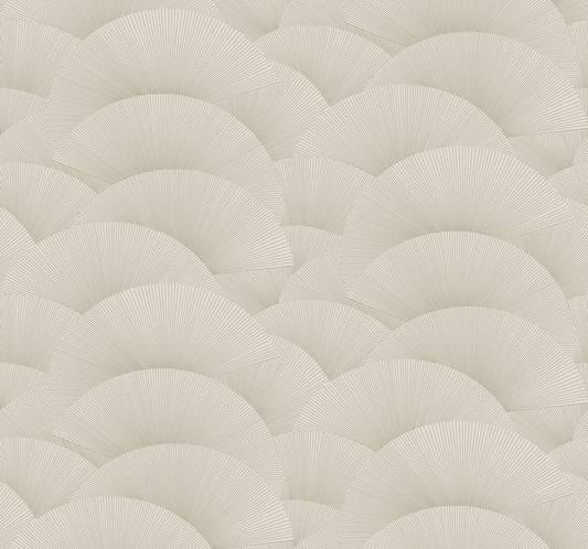 Morning Shell - Taupe & Gold