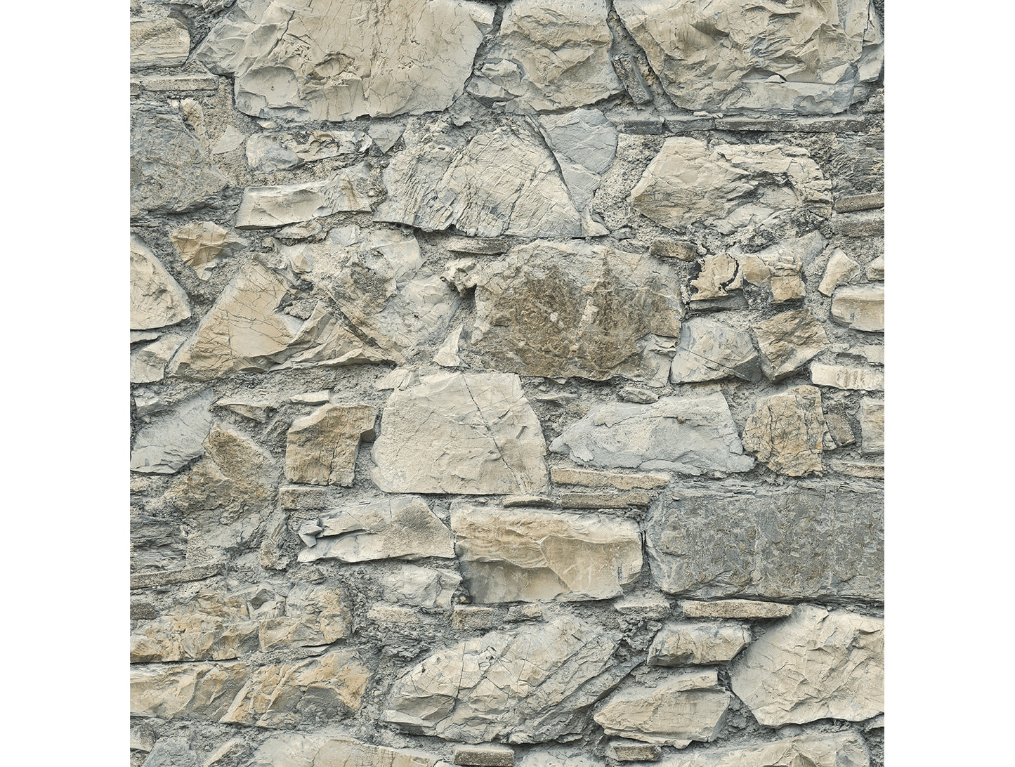 Rough Stacked Rock Wall