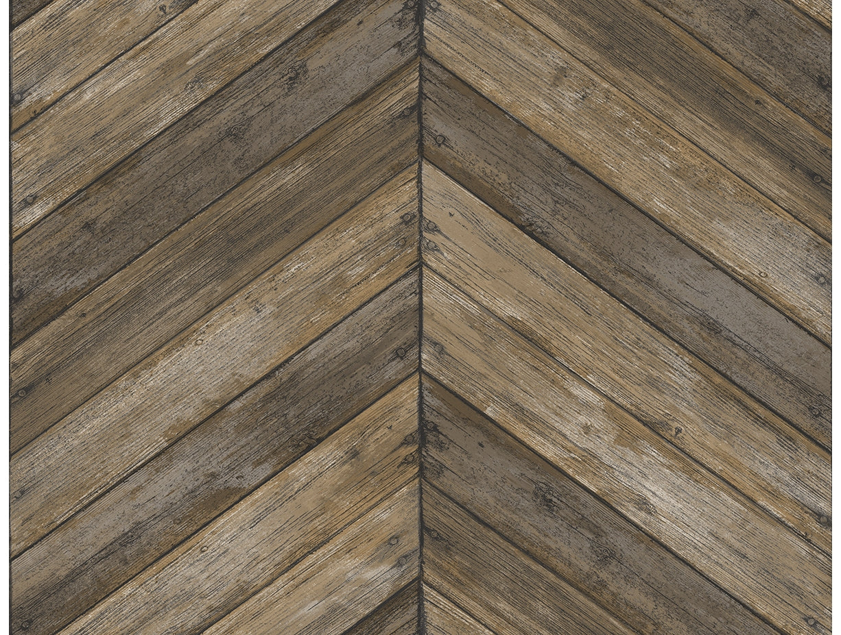 Chevron Wood Wallpaper