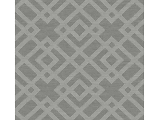 Grasscloth Lattice Wallpaper