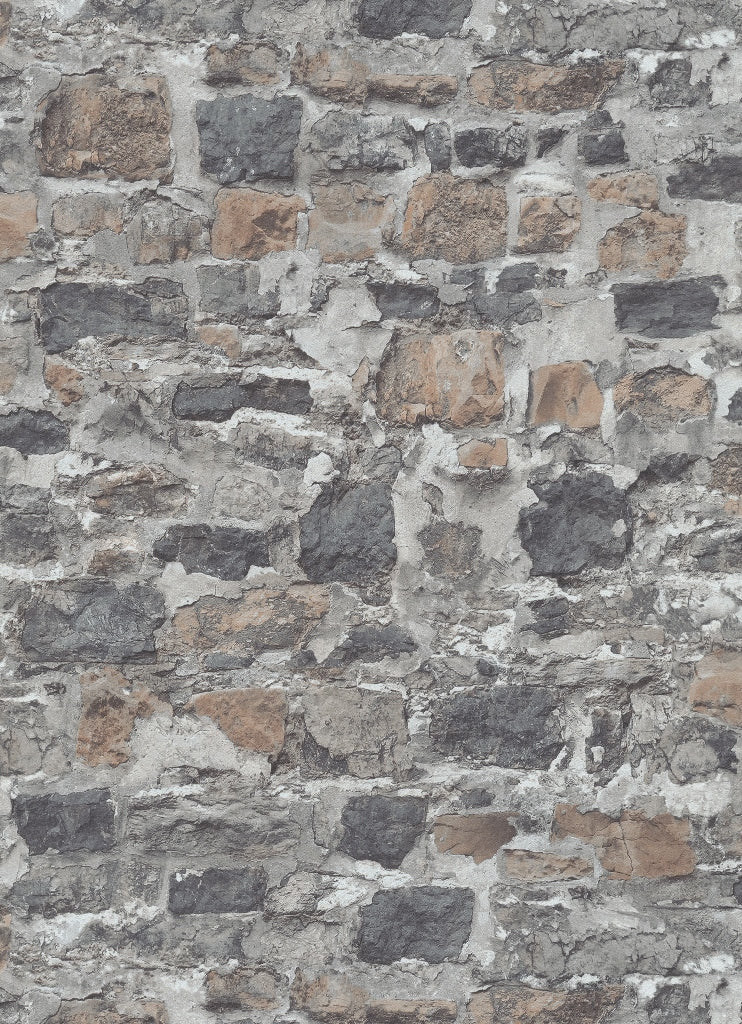Distressed Stone Wall