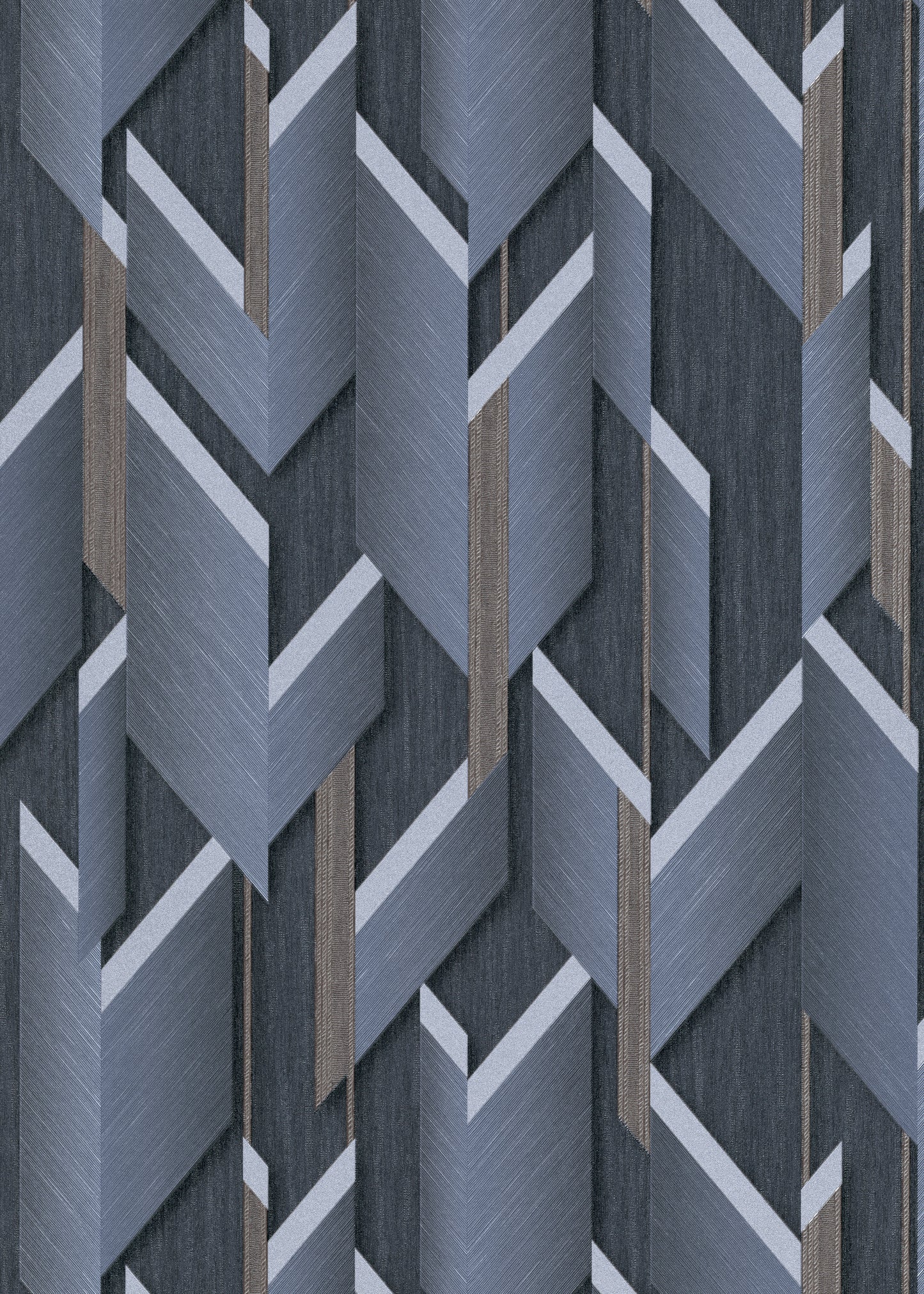 Metallic Matrix Textured Wallpaper