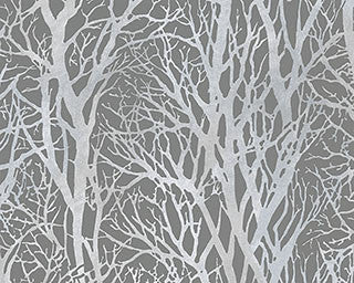 Textured Metallic Tree Branches