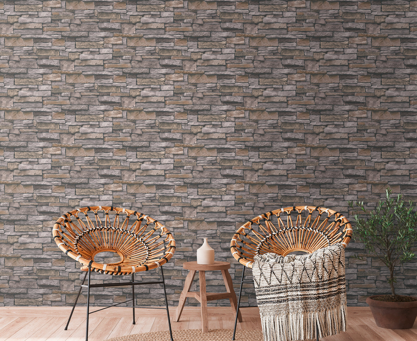 Natural Stone Wall