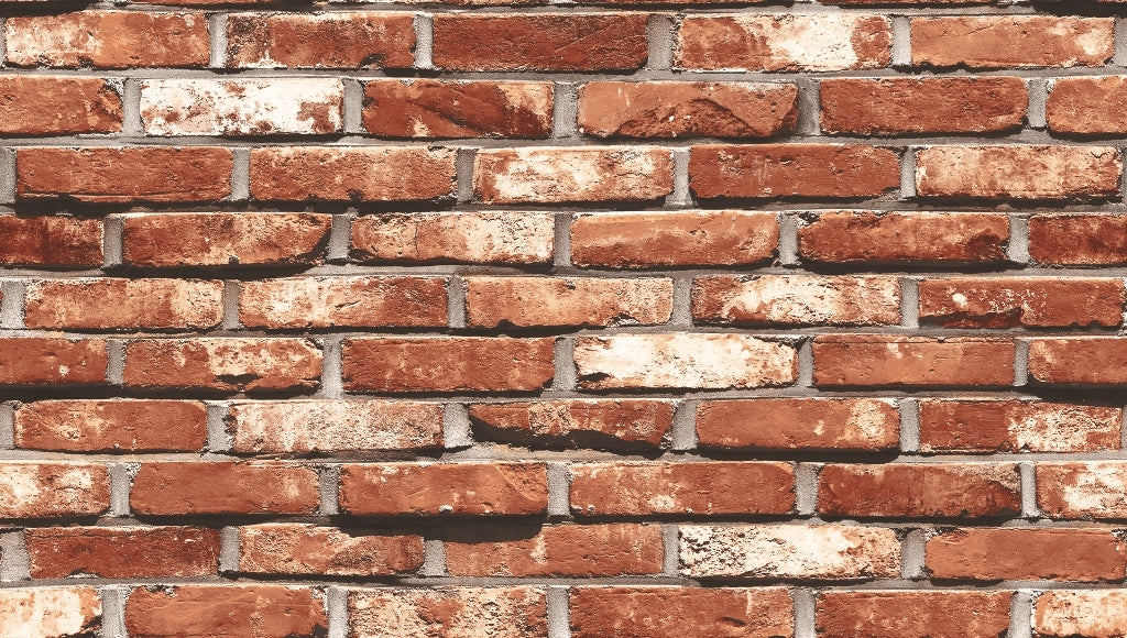 Aged Variegated Brick Wallpaper for Walls  Realistic Bricks