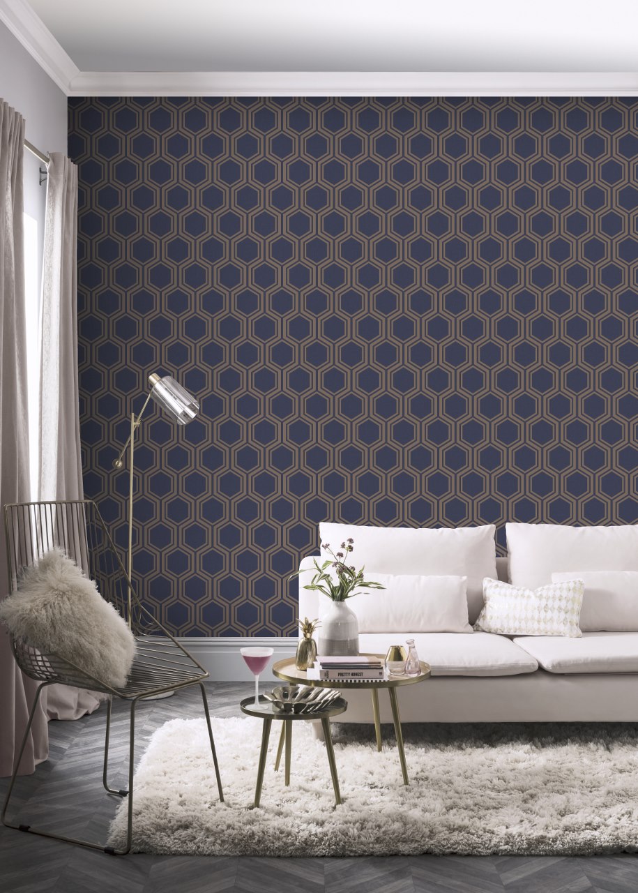 Luxe Hexagon Wallpaper Melbourne Australia Wallpaper Brokers