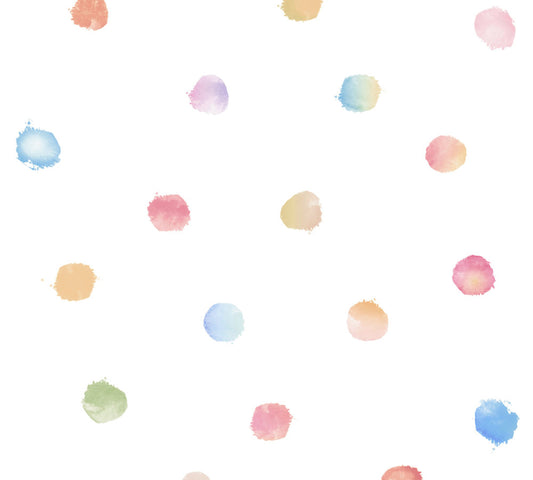 Watercolour Polka Dots Little Love