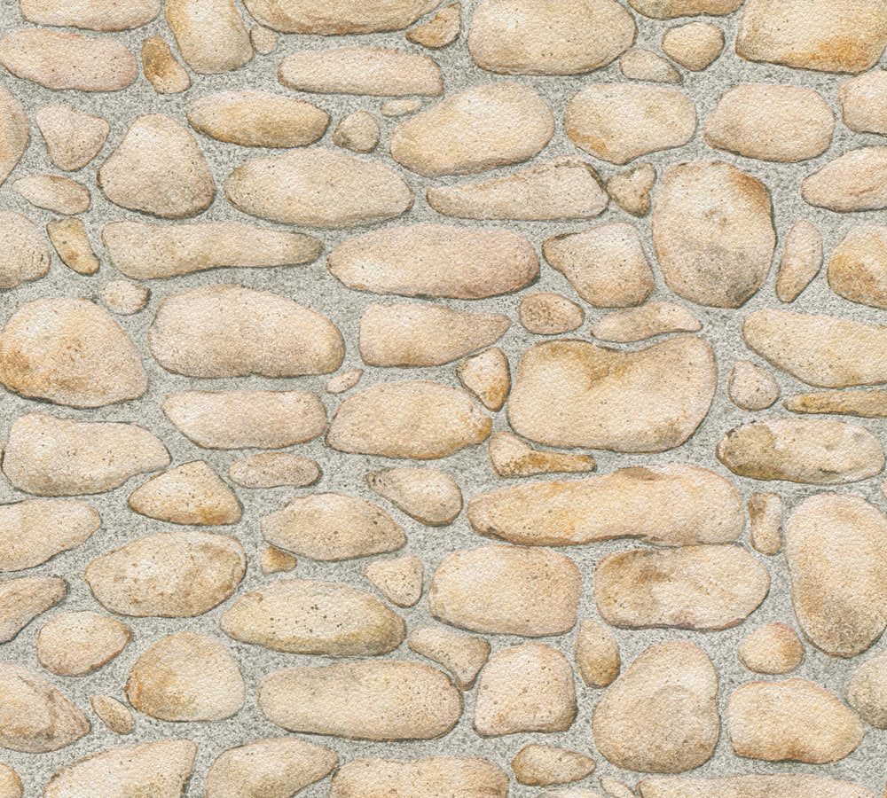 River Stone Wall