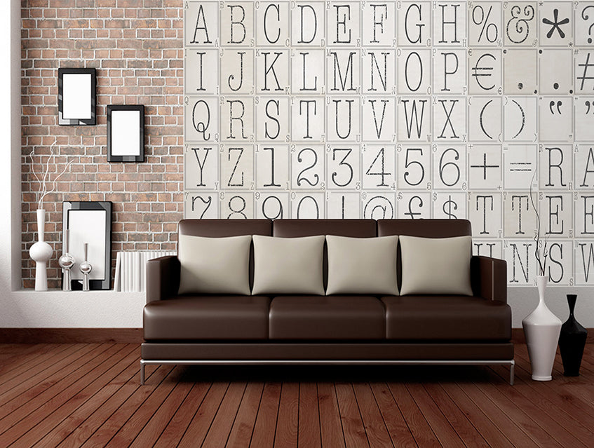 Creative Collage Typo 2 64 piece Wallpaper