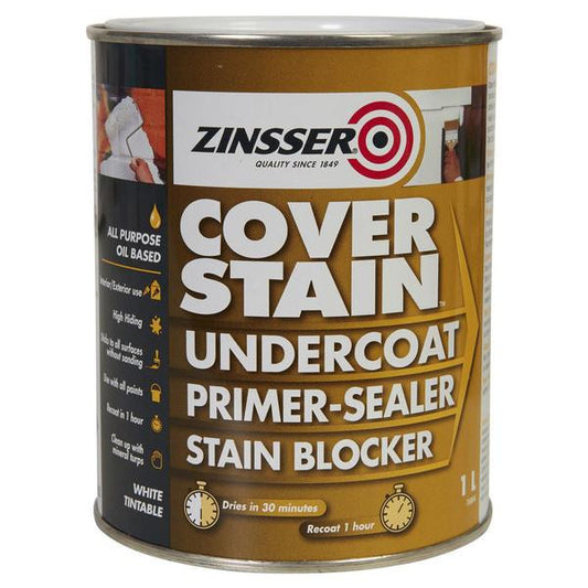 Zinsser Cover Stain Undercoat Primer-Sealer Stain Blocker 1L