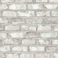 Rustic Aged White Textured Brick Wallpaper