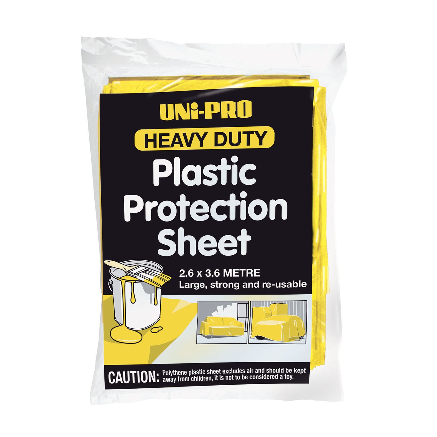 Uni-Pro Heavy Duty Plastic Protection Sheet