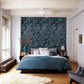 Botanique Blue Wall Mural