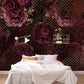 Rouge Intense Floral Wall Mural