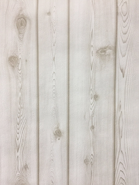 Limed White Timber Texture Wallpaper