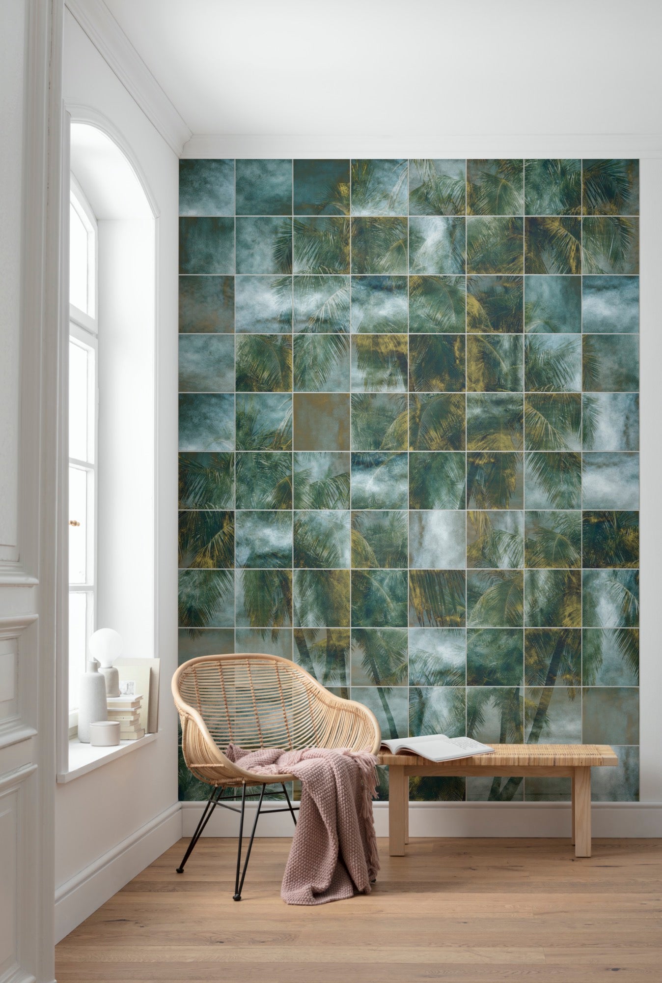 Palm Puzzle Wall Mural