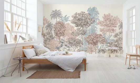 Painted Trees Wall Mural