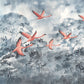 Flamingos in the Sky Wall Mural