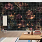 Tiles Flowers Wall Mural