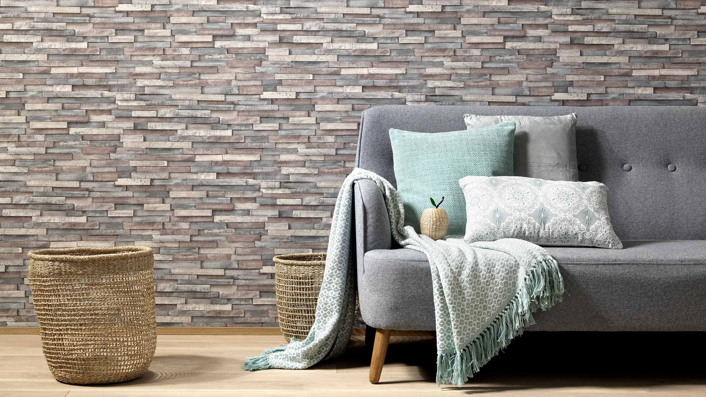 Imitation textured Wood Wallpaper