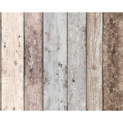 Multi Coloured Washed Timber