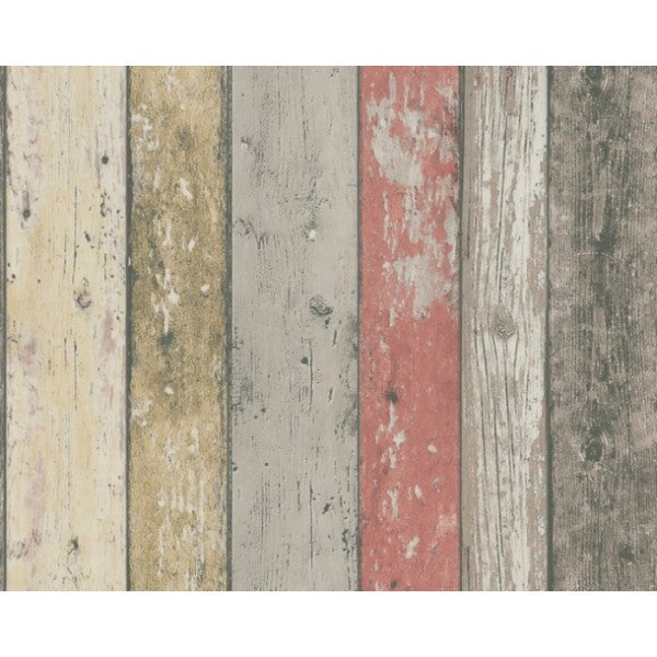 Multi Coloured Washed Timber