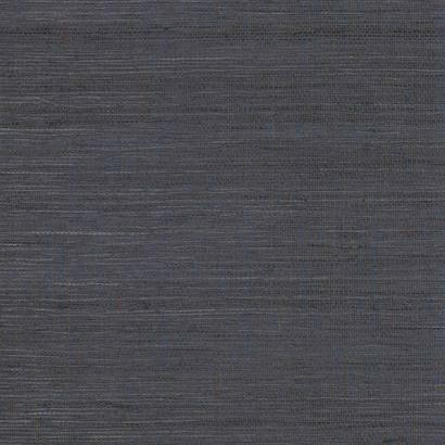 Navy Blue with Brown Grasscloth Seagrass Weave