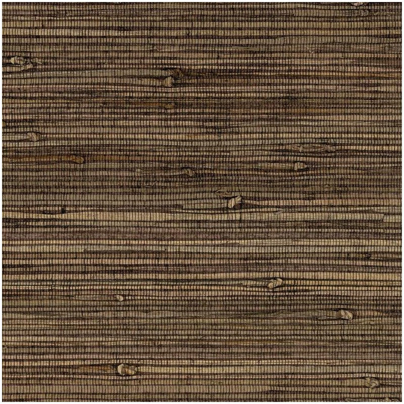 Bronze Brown Modern Weave Grasscloth Seagrass
