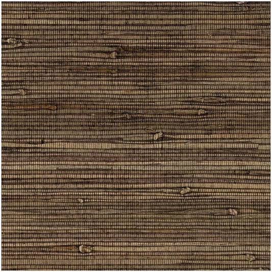 Bronze Brown Modern Weave Grasscloth Seagrass