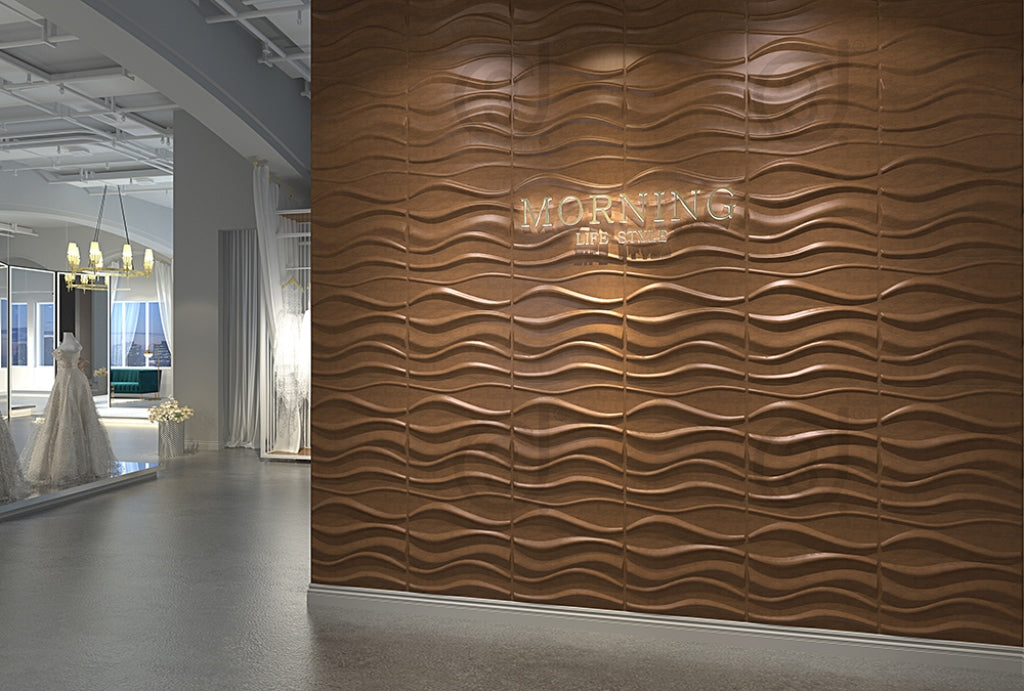 Lake 3D Leather Panel