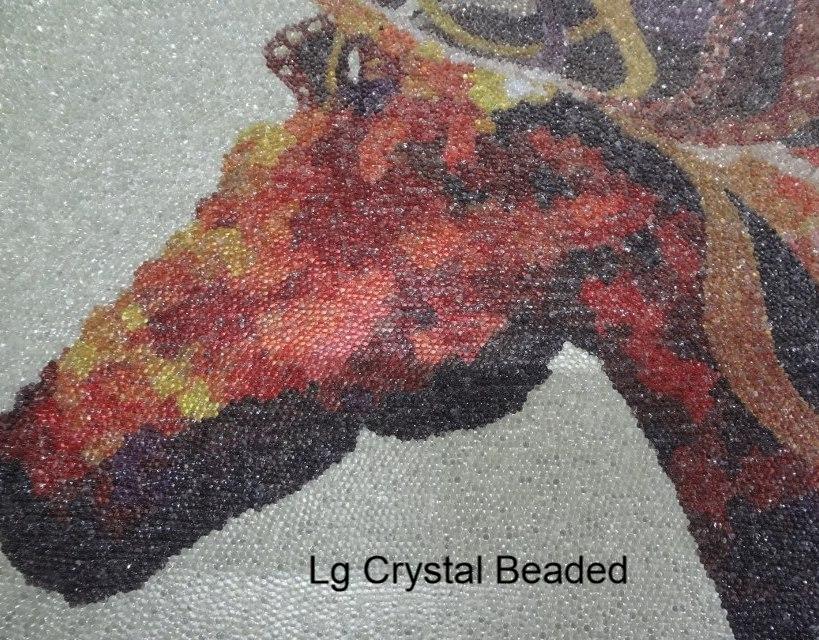 Lg Crystal Beaded artwork